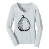 Ladies Long Sleeve Fan Favorite V Neck Tee Thumbnail