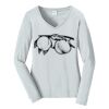 Ladies Long Sleeve Fan Favorite V Neck Tee Thumbnail