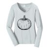 Ladies Long Sleeve Fan Favorite V Neck Tee Thumbnail