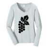 Ladies Long Sleeve Fan Favorite V Neck Tee Thumbnail