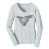 Ladies Long Sleeve Fan Favorite V Neck Tee Thumbnail