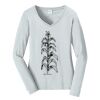 Ladies Long Sleeve Fan Favorite V Neck Tee Thumbnail