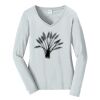 Ladies Long Sleeve Fan Favorite V Neck Tee Thumbnail