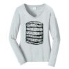 Ladies Long Sleeve Fan Favorite V Neck Tee Thumbnail