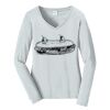 Ladies Long Sleeve Fan Favorite V Neck Tee Thumbnail