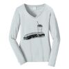 Ladies Long Sleeve Fan Favorite V Neck Tee Thumbnail