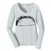 Ladies Long Sleeve Fan Favorite V Neck Tee Thumbnail