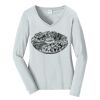 Ladies Long Sleeve Fan Favorite V Neck Tee Thumbnail