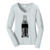 Ladies Long Sleeve Fan Favorite V Neck Tee Thumbnail