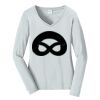 Ladies Long Sleeve Fan Favorite V Neck Tee Thumbnail