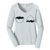 Ladies Long Sleeve Fan Favorite V Neck Tee Thumbnail