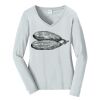 Ladies Long Sleeve Fan Favorite V Neck Tee Thumbnail