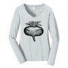 Ladies Long Sleeve Fan Favorite V Neck Tee Thumbnail