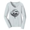 Ladies Long Sleeve Fan Favorite V Neck Tee Thumbnail