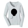 Ladies Long Sleeve Fan Favorite V Neck Tee Thumbnail