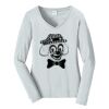 Ladies Long Sleeve Fan Favorite V Neck Tee Thumbnail