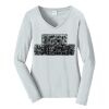 Ladies Long Sleeve Fan Favorite V Neck Tee Thumbnail