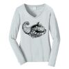 Ladies Long Sleeve Fan Favorite V Neck Tee Thumbnail