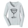 Ladies Long Sleeve Fan Favorite V Neck Tee Thumbnail