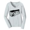 Ladies Long Sleeve Fan Favorite V Neck Tee Thumbnail