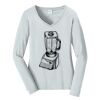 Ladies Long Sleeve Fan Favorite V Neck Tee Thumbnail