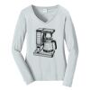 Ladies Long Sleeve Fan Favorite V Neck Tee Thumbnail