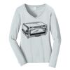 Ladies Long Sleeve Fan Favorite V Neck Tee Thumbnail