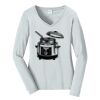 Ladies Long Sleeve Fan Favorite V Neck Tee Thumbnail