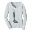 Ladies Long Sleeve Fan Favorite V Neck Tee Thumbnail