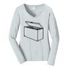 Ladies Long Sleeve Fan Favorite V Neck Tee Thumbnail