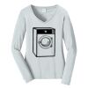 Ladies Long Sleeve Fan Favorite V Neck Tee Thumbnail