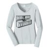 Ladies Long Sleeve Fan Favorite V Neck Tee Thumbnail