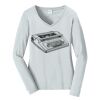 Ladies Long Sleeve Fan Favorite V Neck Tee Thumbnail