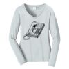 Ladies Long Sleeve Fan Favorite V Neck Tee Thumbnail