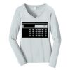 Ladies Long Sleeve Fan Favorite V Neck Tee Thumbnail