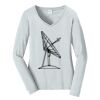 Ladies Long Sleeve Fan Favorite V Neck Tee Thumbnail