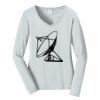 Ladies Long Sleeve Fan Favorite V Neck Tee Thumbnail