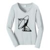 Ladies Long Sleeve Fan Favorite V Neck Tee Thumbnail