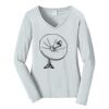 Ladies Long Sleeve Fan Favorite V Neck Tee Thumbnail