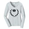 Ladies Long Sleeve Fan Favorite V Neck Tee Thumbnail