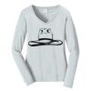 Ladies Long Sleeve Fan Favorite V Neck Tee Thumbnail