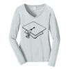 Ladies Long Sleeve Fan Favorite V Neck Tee Thumbnail