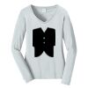 Ladies Long Sleeve Fan Favorite V Neck Tee Thumbnail