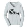 Ladies Long Sleeve Fan Favorite V Neck Tee Thumbnail