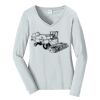 Ladies Long Sleeve Fan Favorite V Neck Tee Thumbnail