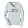 Ladies Long Sleeve Fan Favorite V Neck Tee Thumbnail