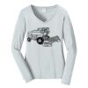 Ladies Long Sleeve Fan Favorite V Neck Tee Thumbnail