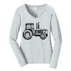 Ladies Long Sleeve Fan Favorite V Neck Tee Thumbnail