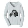 Ladies Long Sleeve Fan Favorite V Neck Tee Thumbnail