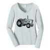 Ladies Long Sleeve Fan Favorite V Neck Tee Thumbnail